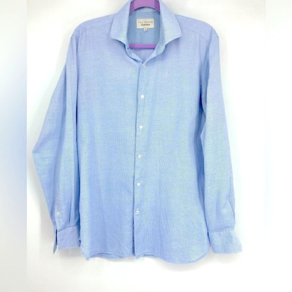 Ted Baker Endurance Men’s Blue Shirt Size 16 34/36
